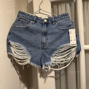 Abrand cutoff frayed Jean shorts size 27